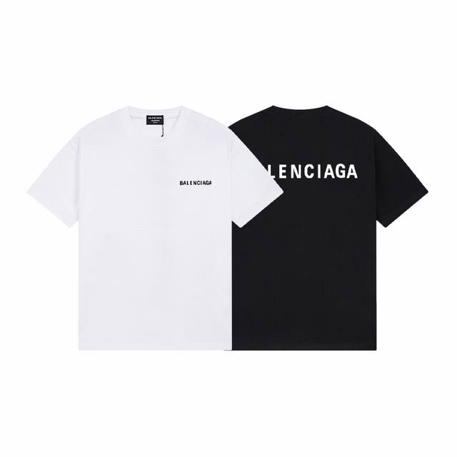 Dbb342# 2025 Balenciaga巴黎世家金属质感胶带 Logo印花短袖 宽松版型 采用260克精梳棉双纱 从面料到辅料全部三标齐全跟足Zp 进口松