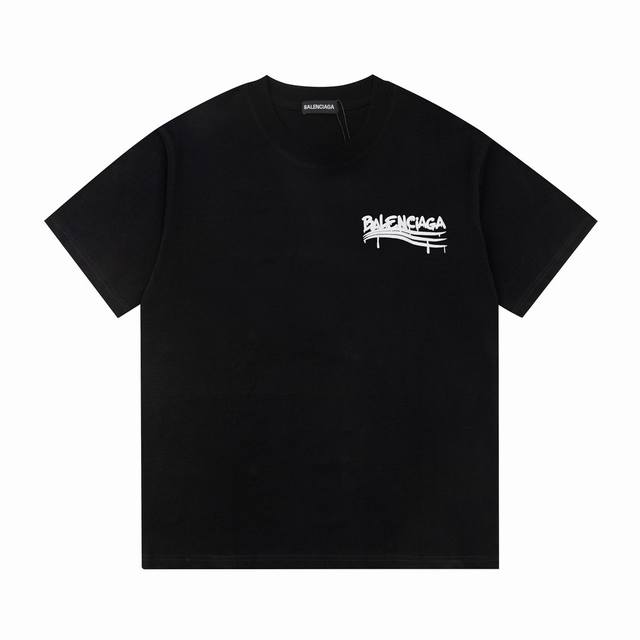 Dbb533# Balenciaga巴黎世家字母“这不是巴黎世家”印花短袖 宽松版型 采用260克精梳棉双纱 从面料到辅料全部三标齐全跟足Zp 进口松井公司浆料