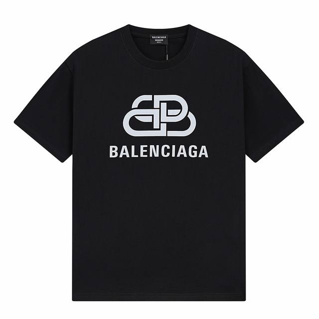 Balenciaga巴黎世家经典锁扣Logo印花短袖 宽松版型 采用260克精梳棉双纱 从面料到辅料全部三标齐全跟足Zp 进口松井公司浆料印花绝不开裂 整件做法