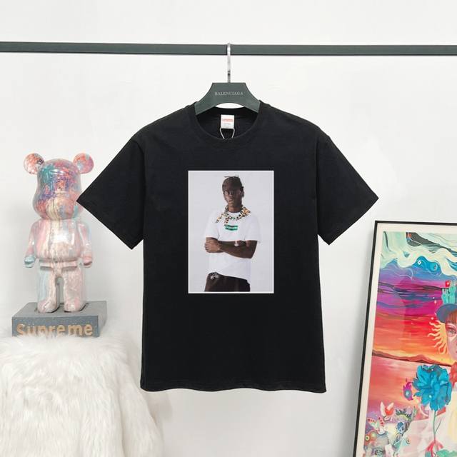 款号:Q14 # Supreme Fw24 Tyler The Creator Tee 肖像印花休闲圆领短袖T恤 男女同款 宽松版型 采用260克精梳棉双纱 从