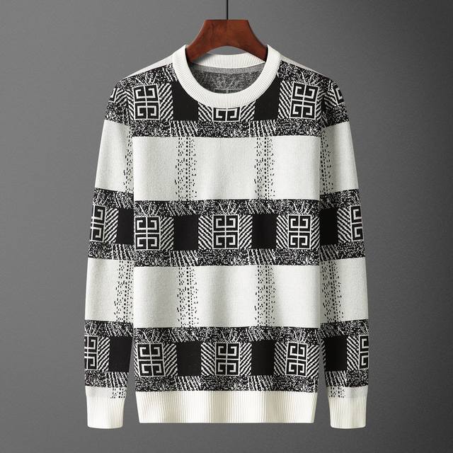 Givenchy，毛衣，款号M2219#，码数:M-Xxxl，面料: 莫代尔.抗起球，颜色:白色