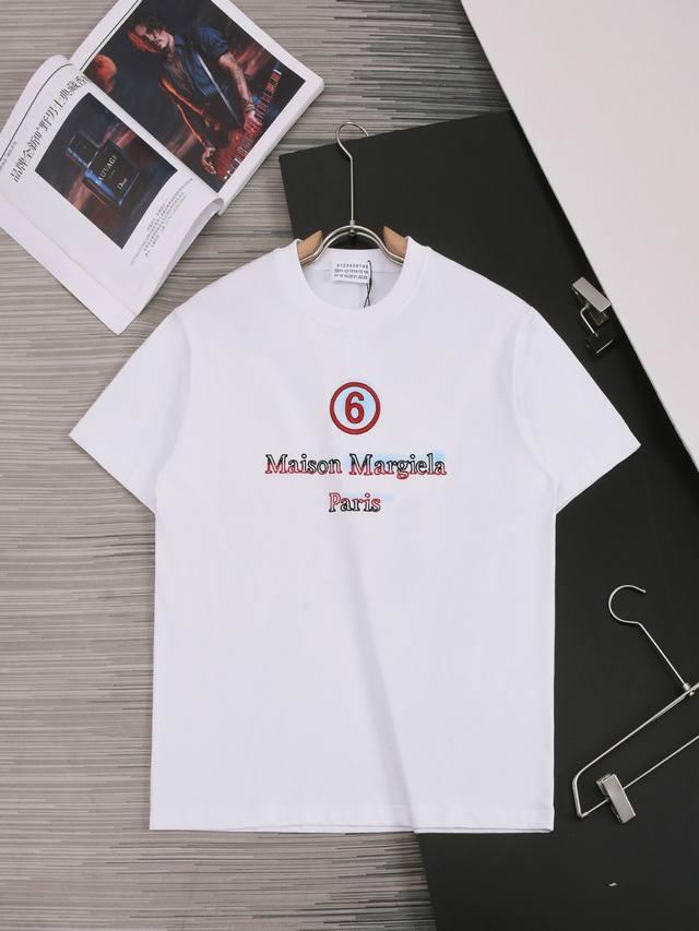 Mm6 马吉拉 甄选260克定制面料 顶级品质 精制网点＋数字绣花工艺 男女同款 尺码 S M L Xl Xxl 五个码 颜色 黑色 白色