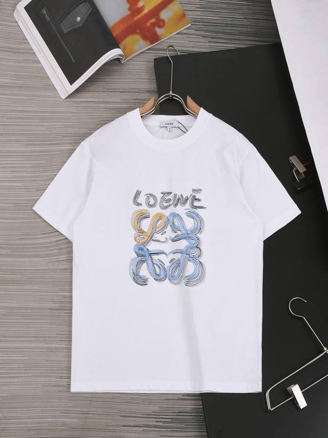 Loewe 甄选260克定制面料 顶级品质 新款Logo绣花工艺 男女同款 尺码 S M L Xl Xxl 五个码 颜色 黑色 白色