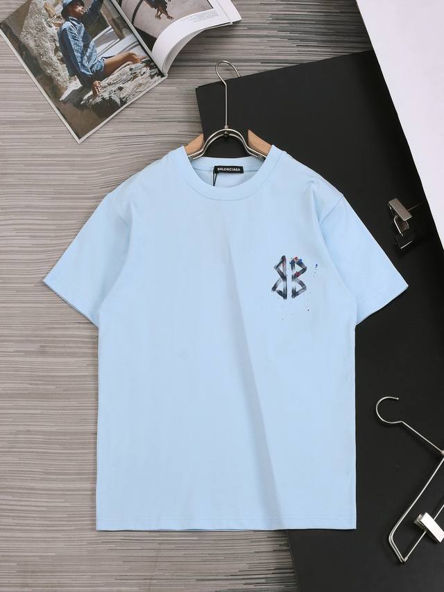 Bal 巴黎 甄选260克定制面料 顶级品质 定制手工绘画工艺 男女同款 尺码 S M L Xl Xxl 五个码 颜色 黑色 白色 兰