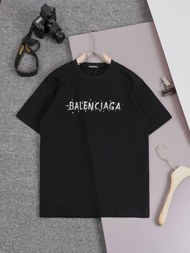 Bal 巴黎 甄选260克定制面料 顶级品质 个性手工绘画工艺 男女同款 尺码 S M L Xl Xxl 五个码 颜色 黑色 白色