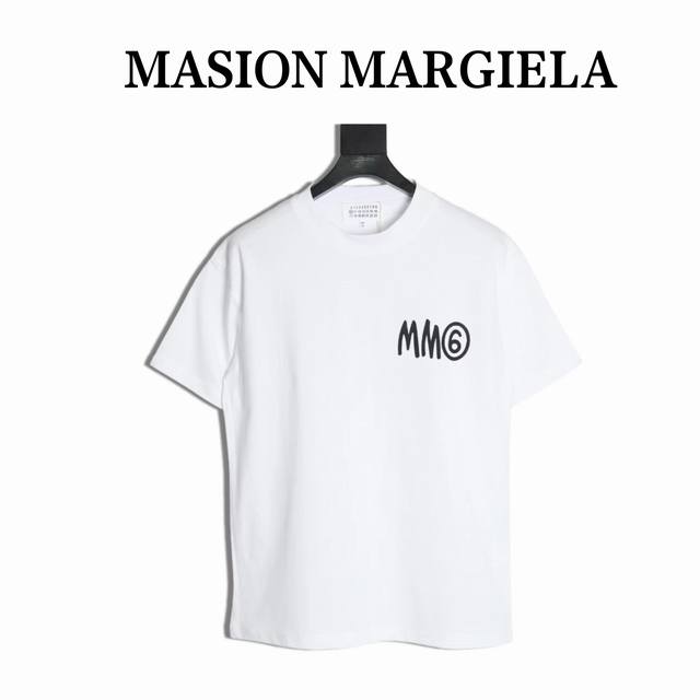 Maison Margiela 马吉拉 25Ss 签名短袖T恤 面料定织定染280G32支双纱面料，宽幅领口螺纹300G1*1全棉螺纹，久穿不变形，面料从买纱纺