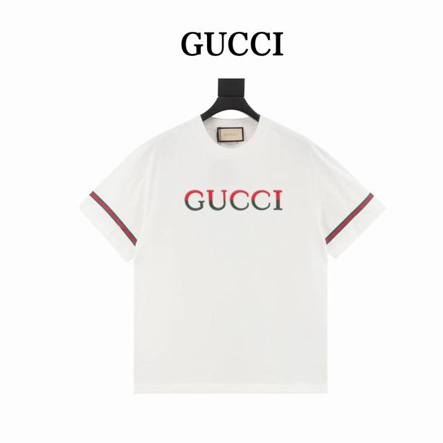 古驰 Gucci 红绿立体刺绣织带短袖 Size:Xs-Xl