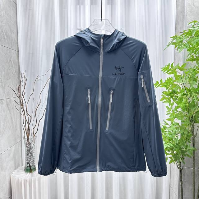 Arc'teryx 始祖鸟 Squamish系列 Sv6代 防晒轻薄风壳 皮肤衣 颜色：白色、孔雀蓝、果绿、黑色、 尺码：S、M、L、Xl、2Xl、3Xl、 透