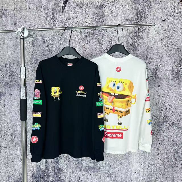 1104 挂拍 Supreme X Spongebob Squarepants海绵宝宝 X Castelli 联名款 Ss25 Week11 Racing L