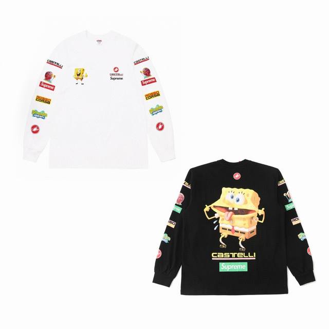 1104 白底图 Supreme X Spongebob Squarepants海绵宝宝 X Castelli 联名款 Ss25 Week11 Racing L