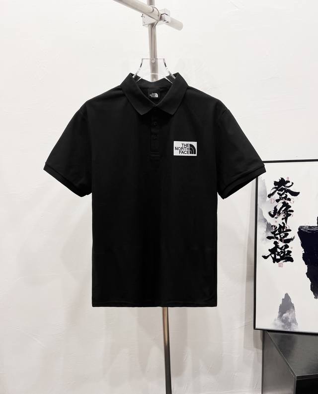 款号：Df56# 北面 经典小标Logo字母Polo衫短袖T恤 正儿八经高克重精密珠地面料 所有面料均已提前做过缩水 品质第一 所见即所得 不会洗一次版型就有所