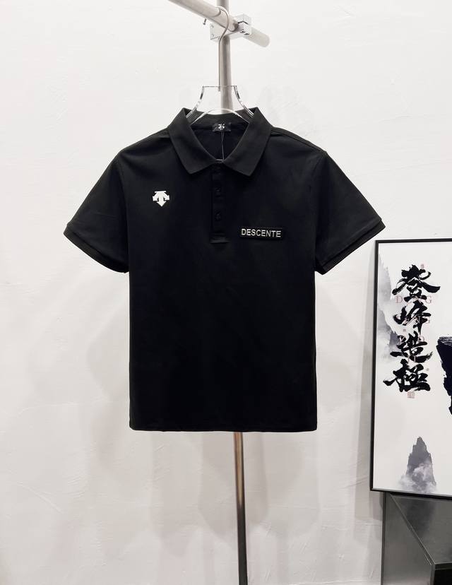 款号：Df55# 迪桑特 经典小标Logo字母Polo衫短袖T恤 正儿八经高克重精密珠地面料 所有面料均已提前做过缩水 品质第一 所见即所得 不会洗一次版型就有