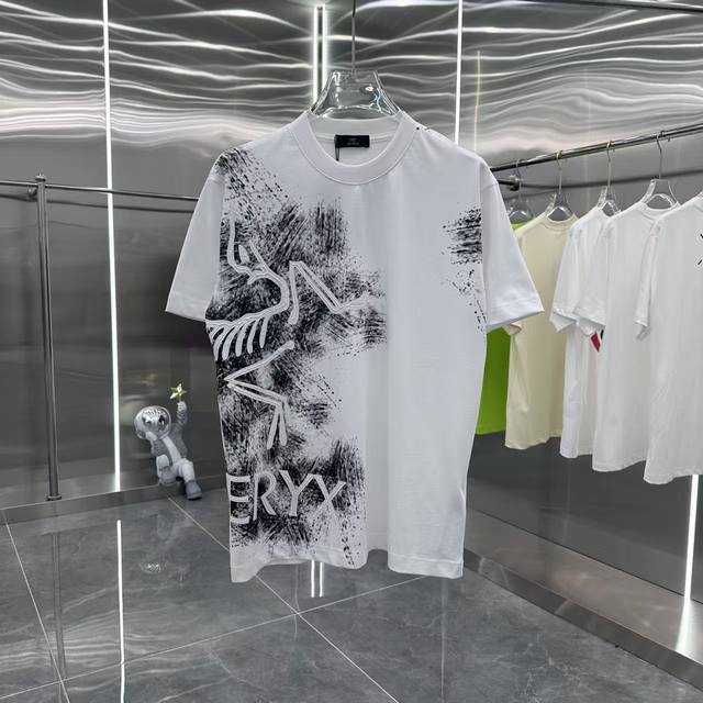 鸟牌 2025春夏新款 圆领短袖T恤 印花+拉浆 男女同款 S M L Xl Xxl 五个码 黑色 白色