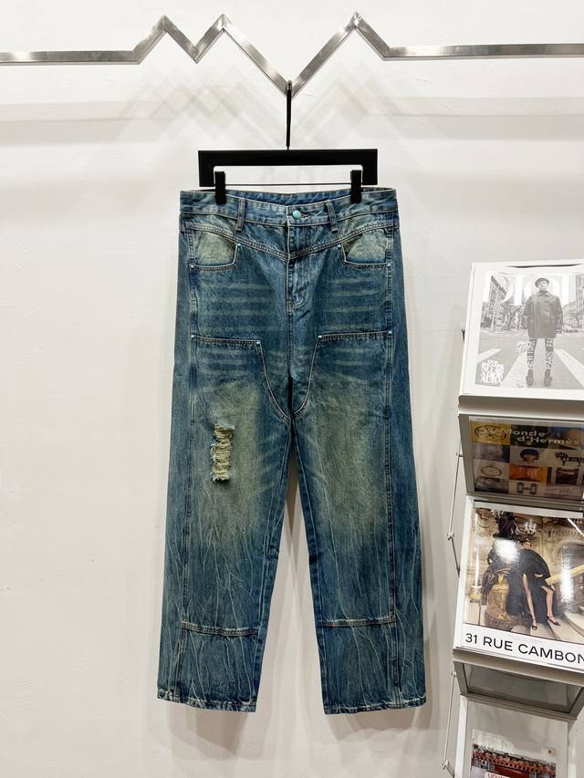款号: K1140 上新 Louis Vuitton丨路易威登 牛仔裤- Lv超火牛分享，超绝的王炸单品 标准版型 丹宁布铺陈全幅Damoflage 提花 Ma