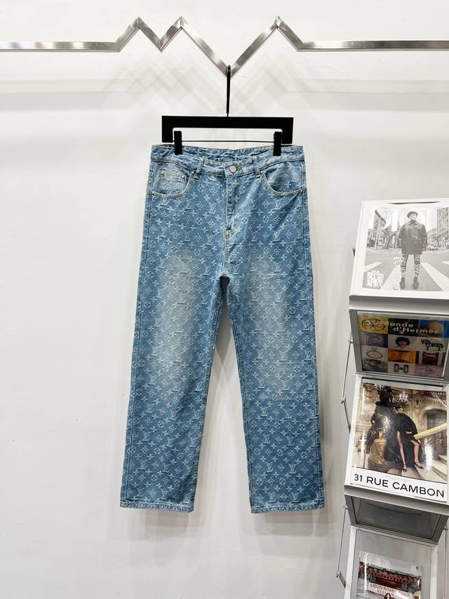 款号: K670 上新 Louis Vuitton丨路易威登 牛仔裤- Lv超火牛分享，超绝的王炸单品 标准版型 丹宁布铺陈全幅Damoflage 提花 Mar