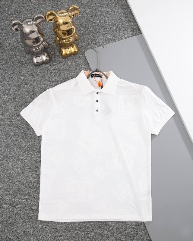 D&G杜嘉班纳 Polo短袖 布匹Dg字母提花Logo标识 官方同步 高版本 高品质 时尚个性 百搭潮流 纯原品质 原版面料 吊牌 领标 水洗麦 三标齐全 颜色