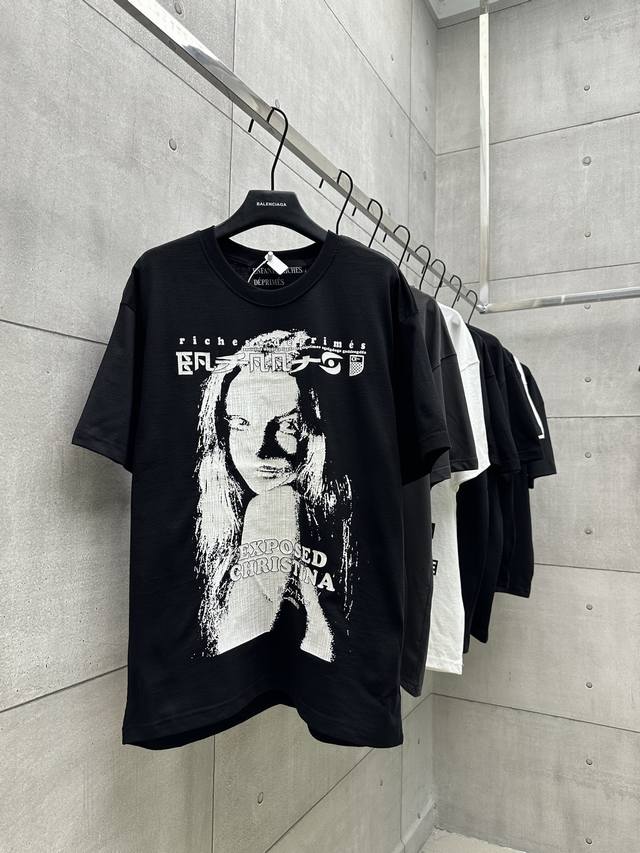 016 Erd 忧郁的富二代25Ss 初号机女人短袖 采用Yb一致260G面料 采用手工丝网印印花 三标辅料齐全 Os版型 颜色：黑色 尺码：S M L Xl