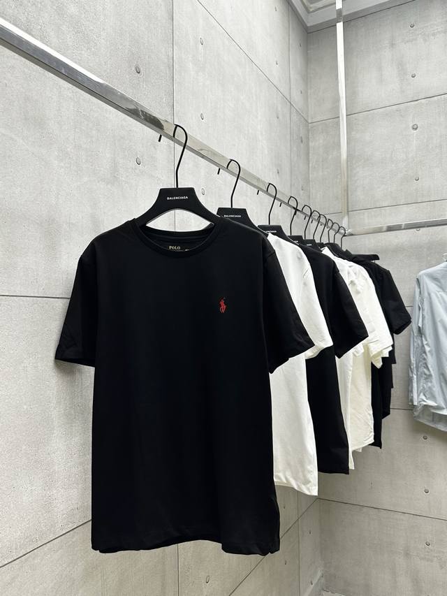 012 Ralph Lauren拉夫劳伦系列 采用260G高定面料 百灵达万针刺绣还原Zp 三标辅料齐全 颜色：白色 黑色 尺码：S M L Xl