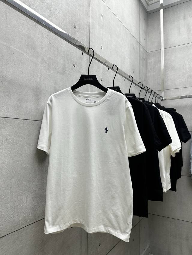 012 Ralph Lauren拉夫劳伦系列 采用260G高定面料 百灵达万针刺绣还原Zp 三标辅料齐全 颜色：白色 黑色 尺码：S M L Xl