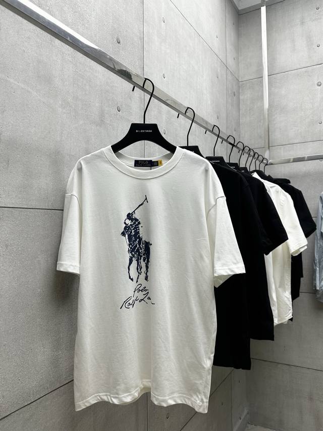 010 Ralph Lauren拉夫劳伦系列 采用260G高定面料 百灵达万针刺绣还原Zp 三标辅料齐全 颜色：白色 尺码：S M L Xl