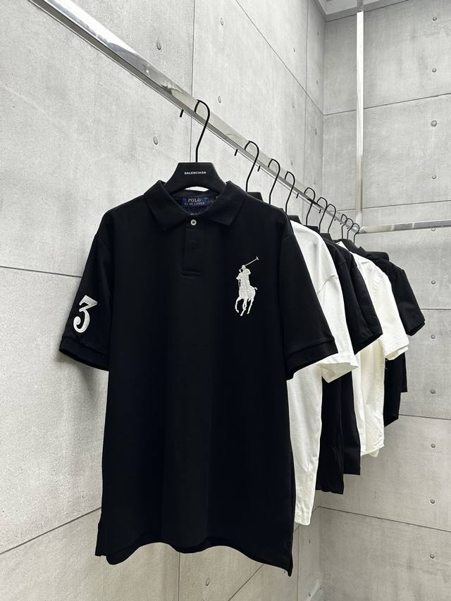 009 Ralph Lauren拉夫劳伦系列 采用260G高定面料 百灵达万针刺绣还原Zp 三标辅料齐全 颜色：黑色 尺码：S M L Xl