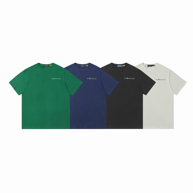 款号：505 Ralph Lauren 拉夫劳伦25Ss夏季新款硅胶Polo压花圆领T恤 颈部主标Logo有二维码标，可以扫码验证，采用3D硅胶立体英文字母Lo