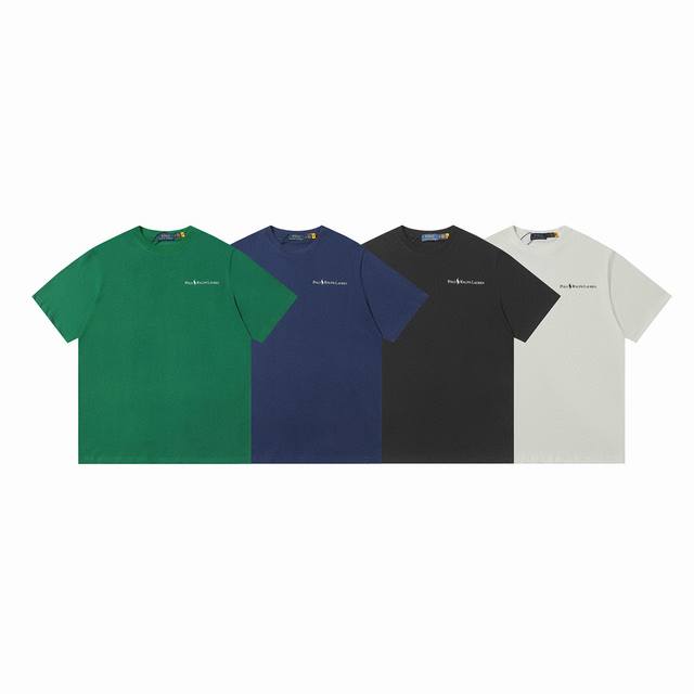 款号：505 Ralph Lauren 拉夫劳伦25Ss夏季新款硅胶Polo压花圆领T恤 颈部主标Logo有二维码标，可以扫码验证，采用3D硅胶立体英文字母Lo