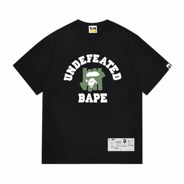 Sc272# 顶级版本 Bape 采用260克优质高织纯棉面料 双纱精梳 质感柔软不起球 进口环保印花胶浆 图案鲜明立体 品质男女同款 上身即是潮人 颜色：黑色