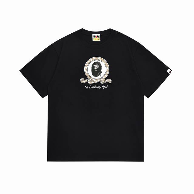 Sc095# 顶级版本 Bape猿人星标字母印花短袖T恤 采用260克优质高织纯棉面料 双纱精梳 质感柔软不起球 进口环保印花胶浆 图案鲜明立体 品质男女同款