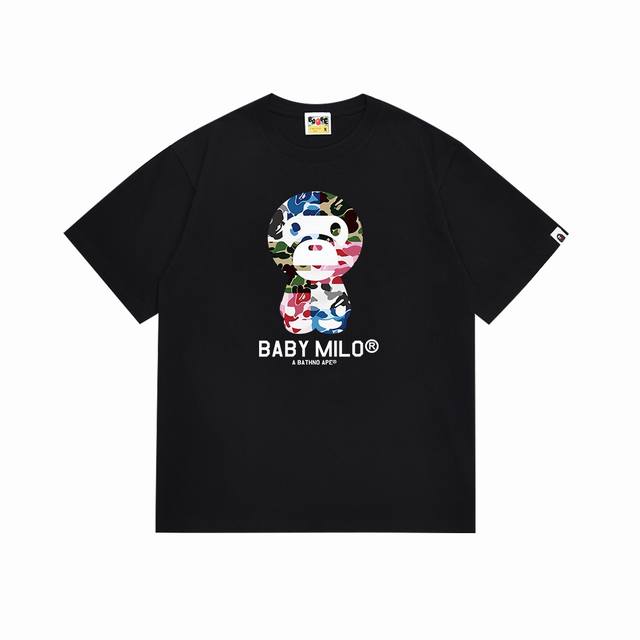 Sc093# 顶级版本 Bape0Anc混合迷彩小猿人印花短袖T恤 采用260克优质高织纯棉面料 双纱精梳 质感柔软不起球 进口环保印花胶浆 图案鲜明立体 品质