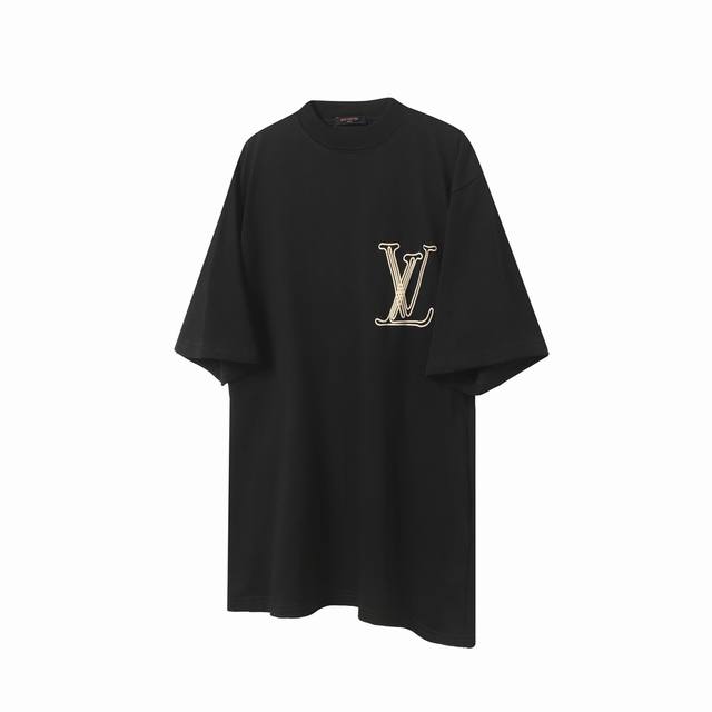 L69 Lv 路易威登 25Ss波浪线条发泡短袖T恤 超级重工绒面发泡工艺 非普通印花 高级感满满 采用280G纯棉双纱紧密面料 贯穿前后幅的横条设计使得上身效