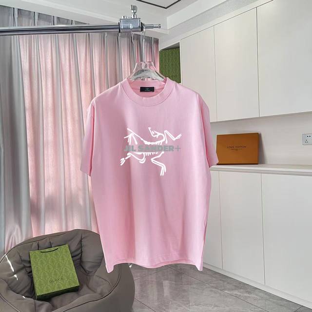 Arc'teryx*始祖鸟 2025夏季新款 个性Logo印花 短袖T恤 定制面料300G 男女同款 尺码：S M L Xl Xxl 五个码 颜色：黑色 白色