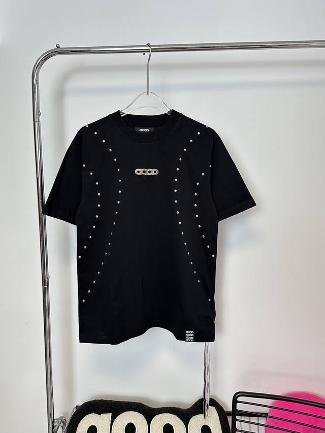 款号：Hmy129# Goodbrand 烫片高周波Logo荧光短袖T恤 正儿八经280克纯棉双砂面料 所有面料均已提前做过缩水 品质第一 所见即所得 不会洗一