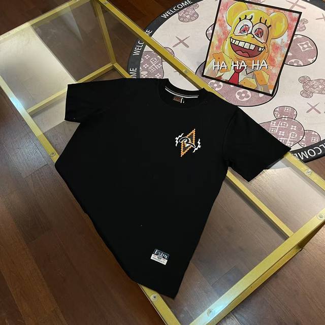 上新， Evisu福神2025新款男士字母大Mt恤短袖 颜色：黑 尺码：S-Xxl S码 肩宽44 胸围96 衣长68 适合身材100-120斤 M码 肩宽46