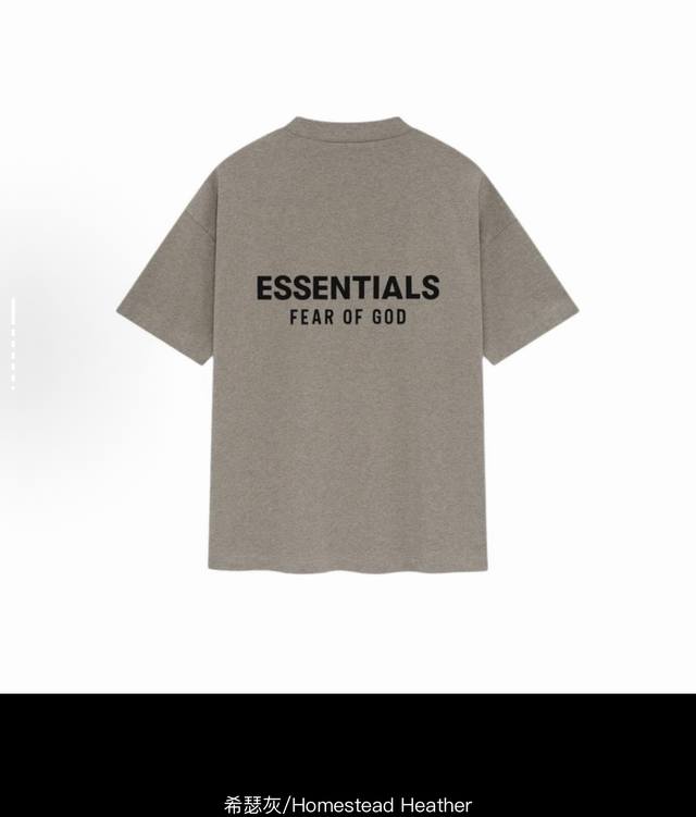 Fear Of God Essentials Always On系列 Ss25 Always On系列 Classic Short Sleeve Tee 圆领套