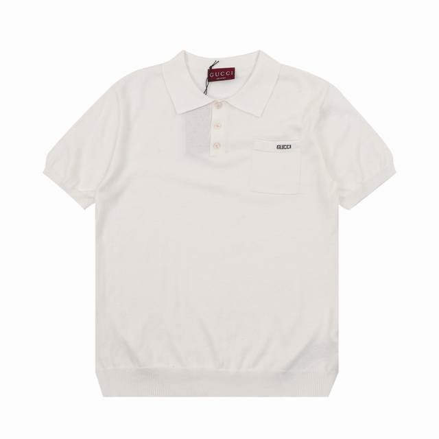 Gucci 古驰 字母毛织短袖Polo衫 尺码：S-Xl