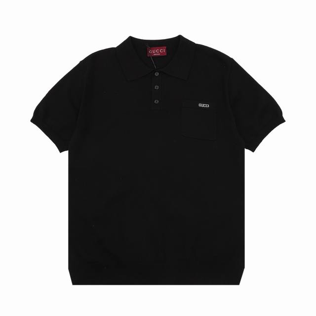 Gucci 古驰 字母毛织短袖Polo衫 尺码：S-Xl
