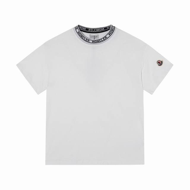 款号：816 Moncler 蒙口短袖 独家定制270克32支双纱滑爽棉 质感非常柔软舒服 100%区别市场的顶级面料 不缩水 不变形 不起球 搭配320克1*