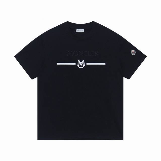 款号：845 Moncler 蒙口短袖 独家定制270克32支双纱滑爽棉 质感非常柔软舒服 100%区别市场的顶级面料 不缩水 不变形 不起球 搭配320克1*