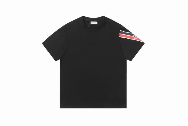 款号：868 Moncler 蒙口短袖 独家定制270克32支双纱滑爽棉 质感非常柔软舒服 %区别市场的顶级面料 不缩水 不变形 不起球 搭配320克1*1螺纹