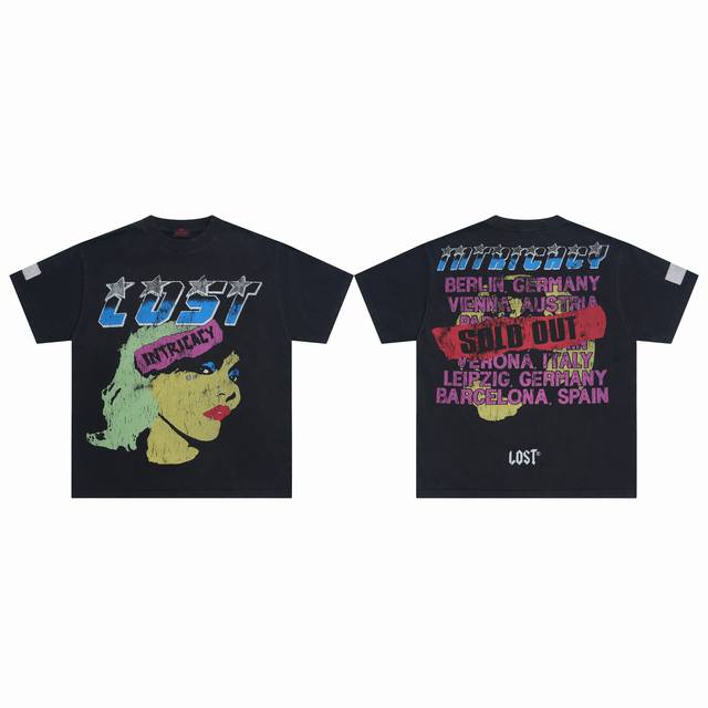 L107# Lost Intricacy 2025最新美国纽约最新潮牌时尚T恤短袖 A Dark New York Love Story Color 颜色 :