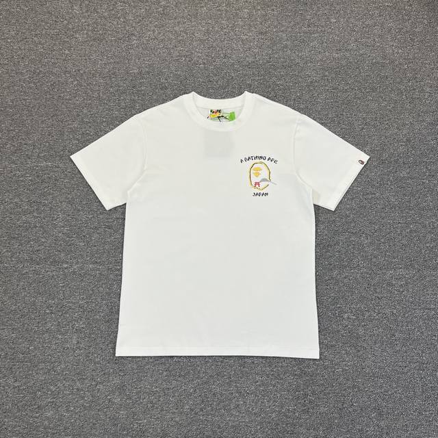 Xx159 Bape Souvenir 横须贺背面猿人头 起泡胶印花 270克克重麻棉面料 Zp开版 情侣款：S Xxl 黑 白
