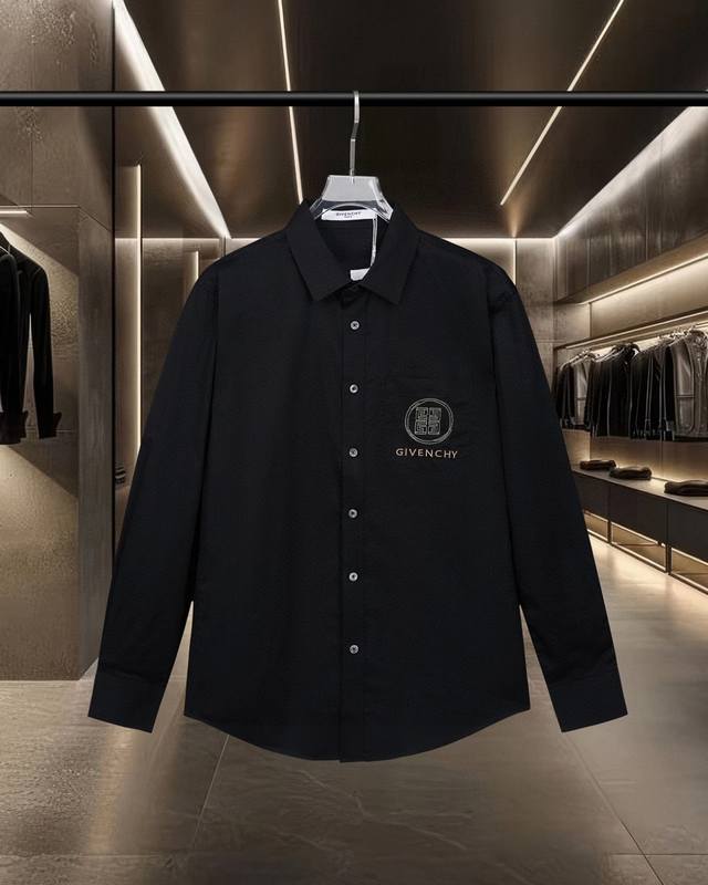 Givenchy 纪梵希 Gvc 爆款来袭 塔罗牌系列星星牌系列刺绣长袖衬衫 2025Ss官网新款长袖 衬衫 衬衣，重工二十万针绣花 高端版本，专柜定制面料 透