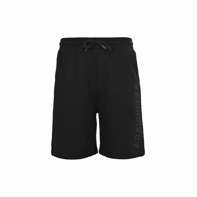 Balenciaga 巴黎世家 25Ss 刺绣字母徽标短裤 面料采用380G纯棉毛圈面料，订染颜色后整蚀毛处理，对照原版做丝滑超柔处理，布面肌理股线清晰明显，垂