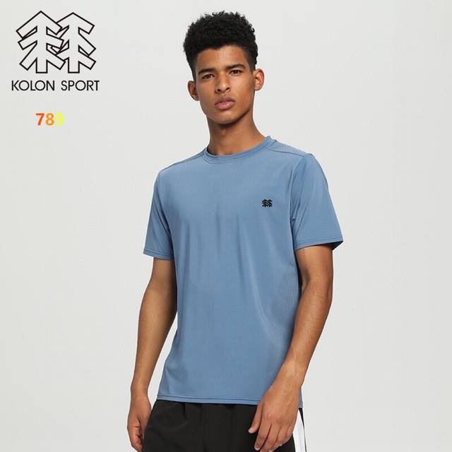 官网爆款！2025Kolon Sport可隆速干T恤Seco运动T恤夏季户外短袖 具有良好的吸湿速干性能 上身轻盈舒适 可提供清爽的穿着体验 外观平整 精巧独特