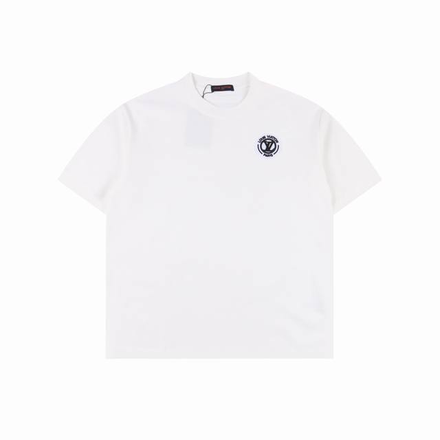 Louis Vuitton 路易威登 Lv 25Ss 刺绣圆圈短袖T恤 面料采用定制240G 26支特滑双股精棉平纹高密无尘全棉布料。前幅高密度加厚，走线平整，