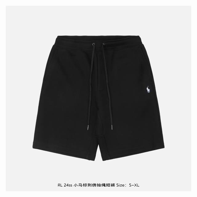 Ralph Lauren 拉夫劳伦 24Ss 小马标刺绣抽绳短裤 原版专柜1390购入开发，面料采用16S精棉平纹布，100%精梳棉 G克重，裤腰采用21S精棉