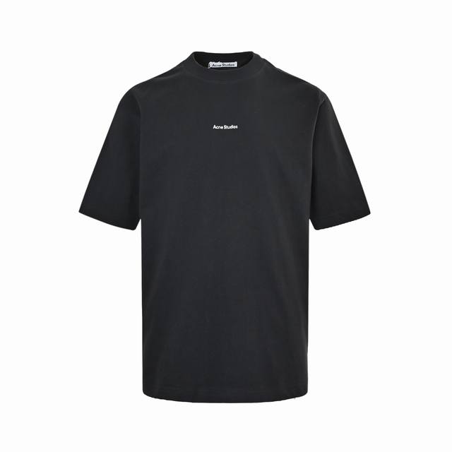 Acne Studios 经典徽标印花短袖 -四针六线工艺+320G超高克重面料 定织定染320G超高克重面料12支纱线织成，硬挺粗矿久洗不变形，前胸Ac小标字