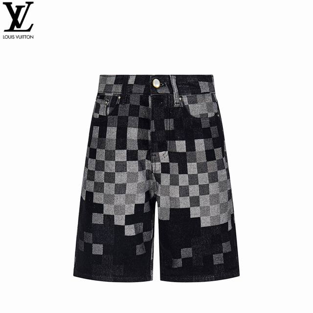 Louis Vuitton 路易威登24Ss马赛克棋盘格提花生仔短裤 原版购入 2025 秀场款 ，经典的 Damoflage 图案超吸睛，还把 Marque