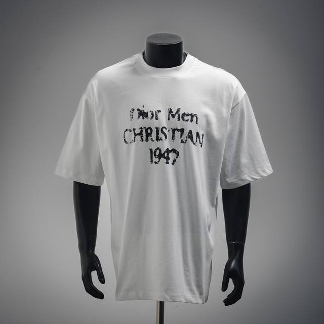 Dior迪奥Cd 25Ss1947破损字母印花短袖T恤 Size：Xs-L